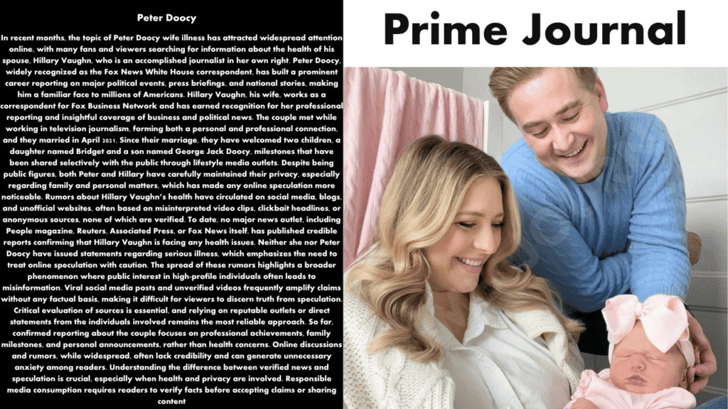 Peter Doocy Wife Illness