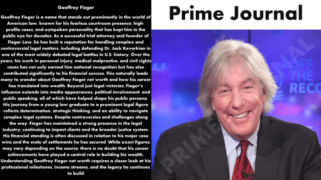 Geoffrey Fieger Net Worth