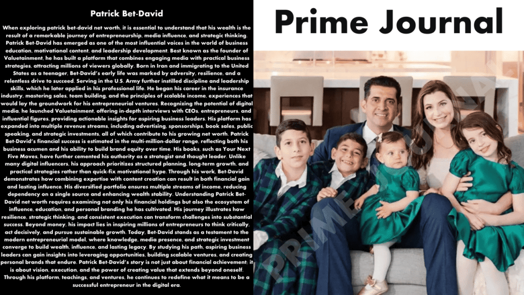 Patrick Bet-David Net Worth