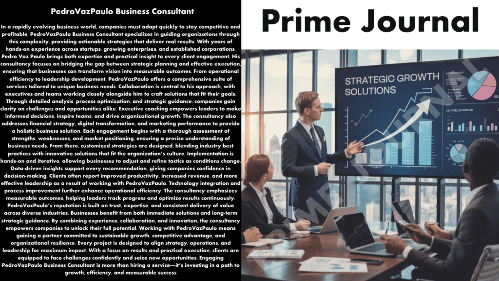 PedroVazPaulo Business Consultant