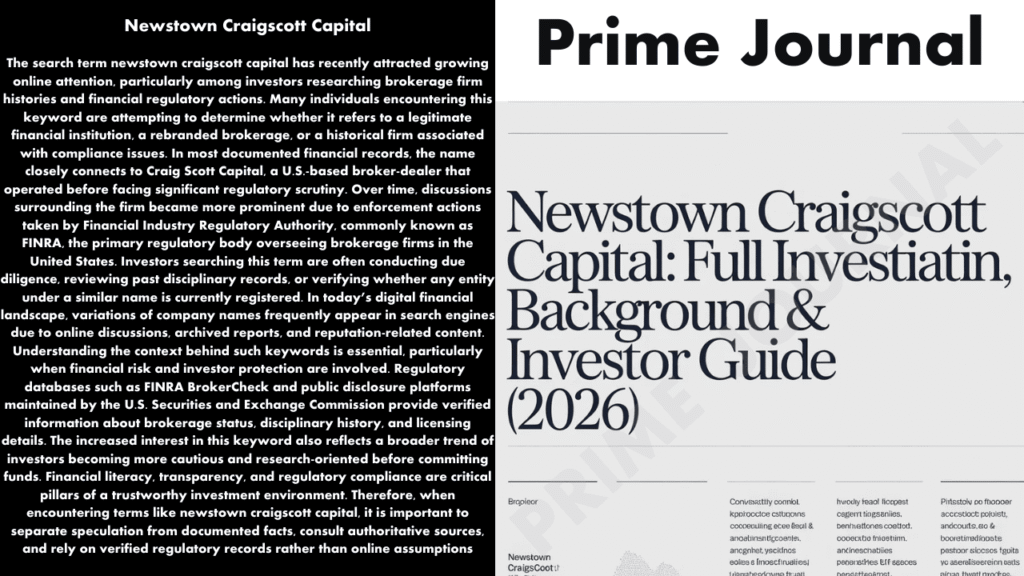 Newstown Craigscott Capital