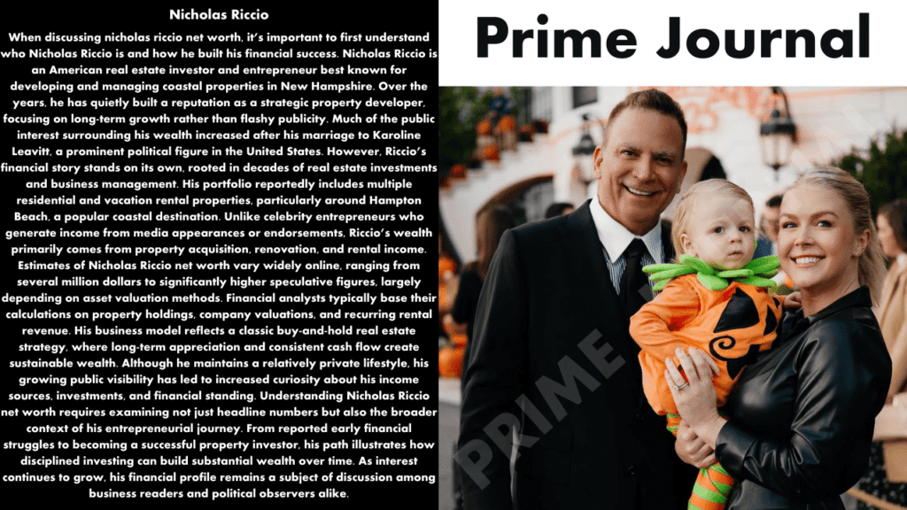 Nicholas Riccio Net Worth