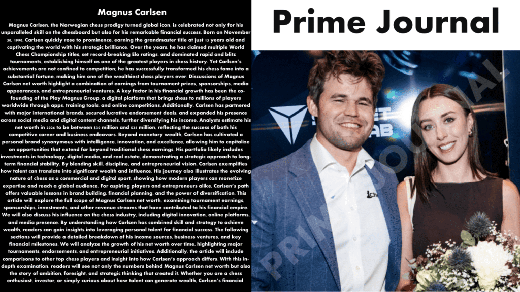 Magnus Carlsen Net Worth