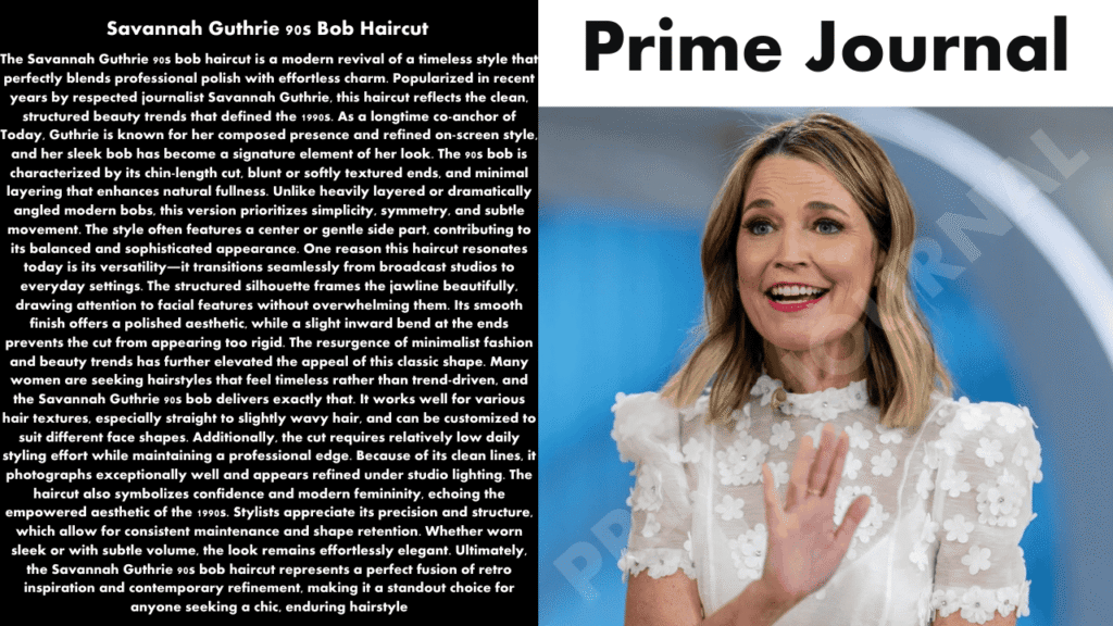 Savannah Guthrie 90s Bob Haircut