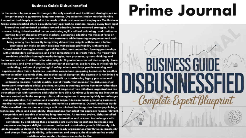 Business Guide Disbusinessfied