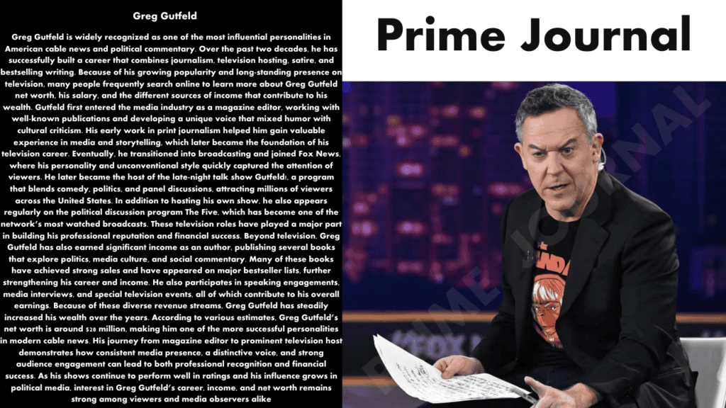 Greg Gutfeld Net Worth