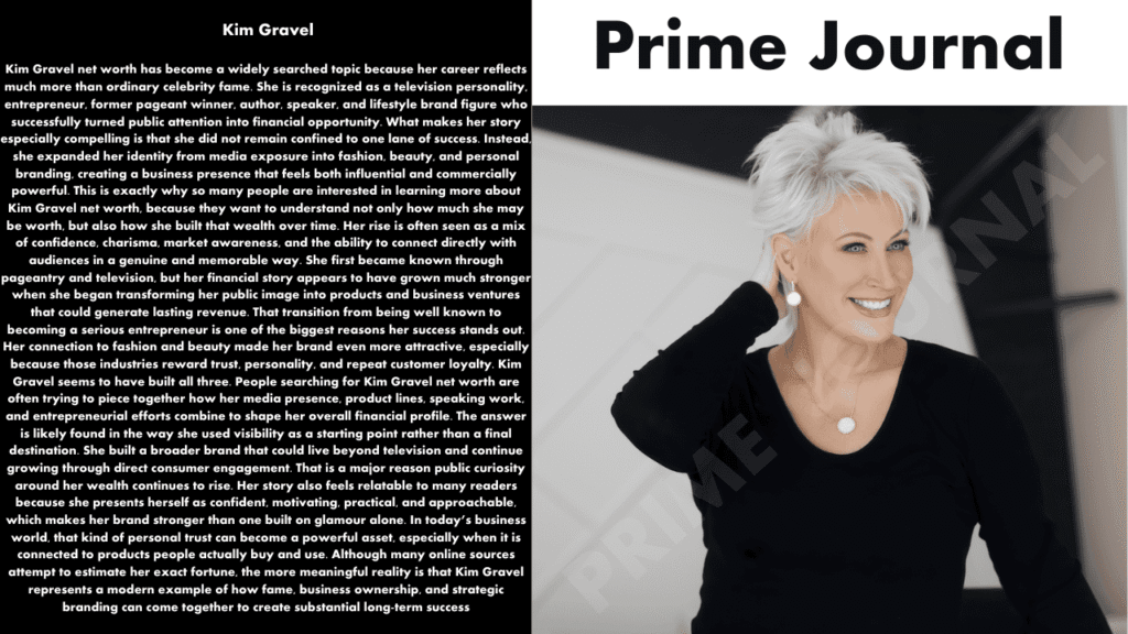 Kim Gravel Net Worth