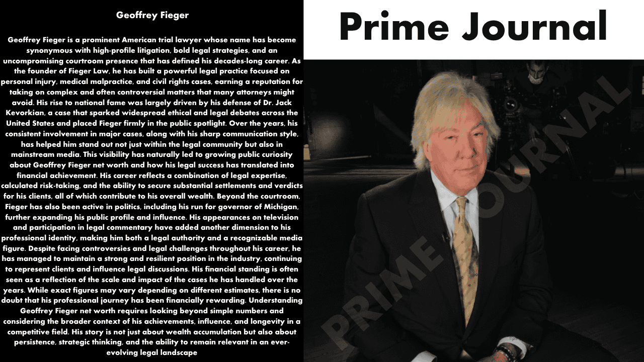 Geoffrey Fieger Net Worth