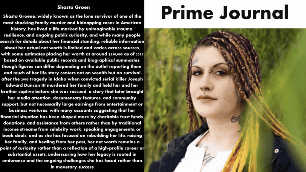 Shasta Groene Net Worth