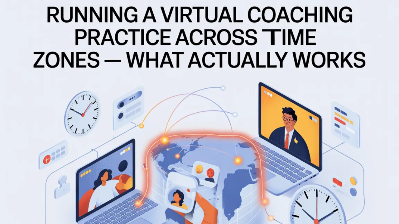 Running a Virtual Coaching Practice Across Time Zones — What Actually Works