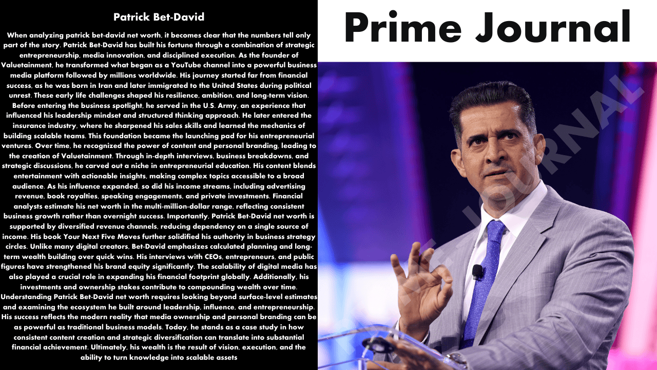 Patrick Bet-David Net Worth