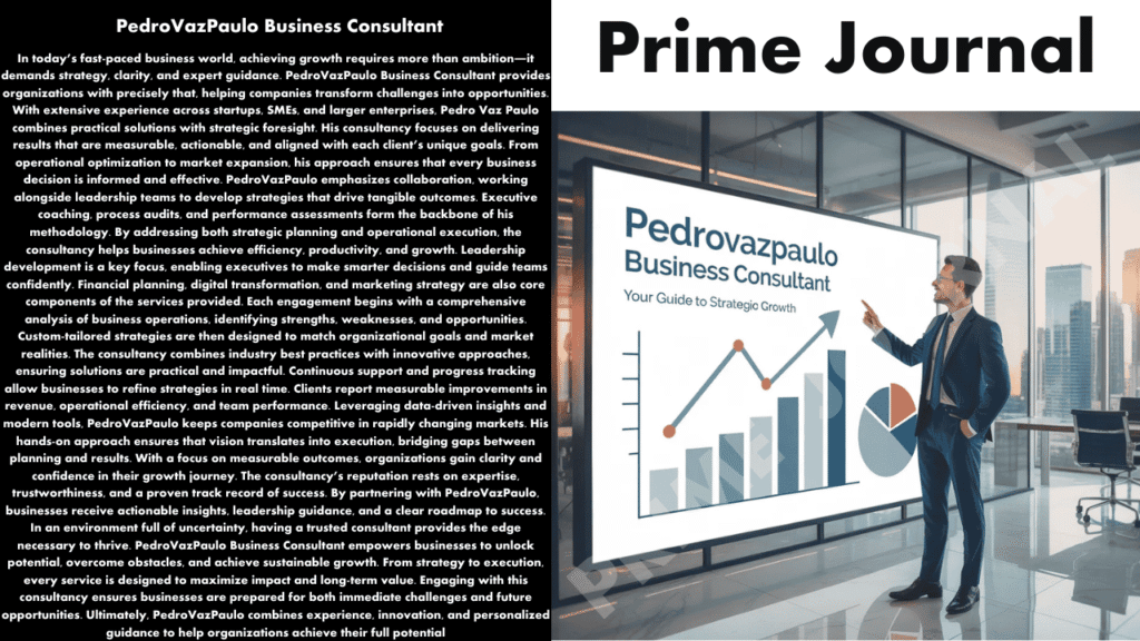 PedroVazPaulo Business Consultant