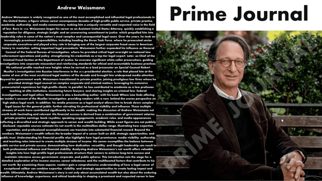 Andrew Weissmann Net Worth