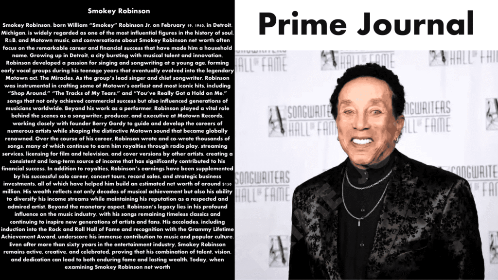 Smokey Robinson Net Worth