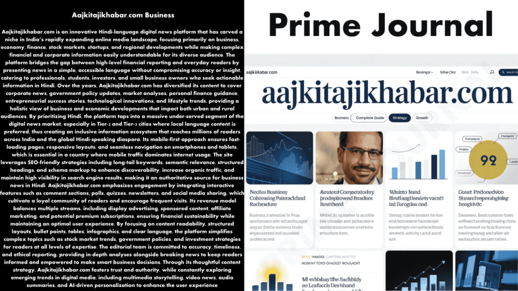 Aajkitajikhabar.com Business