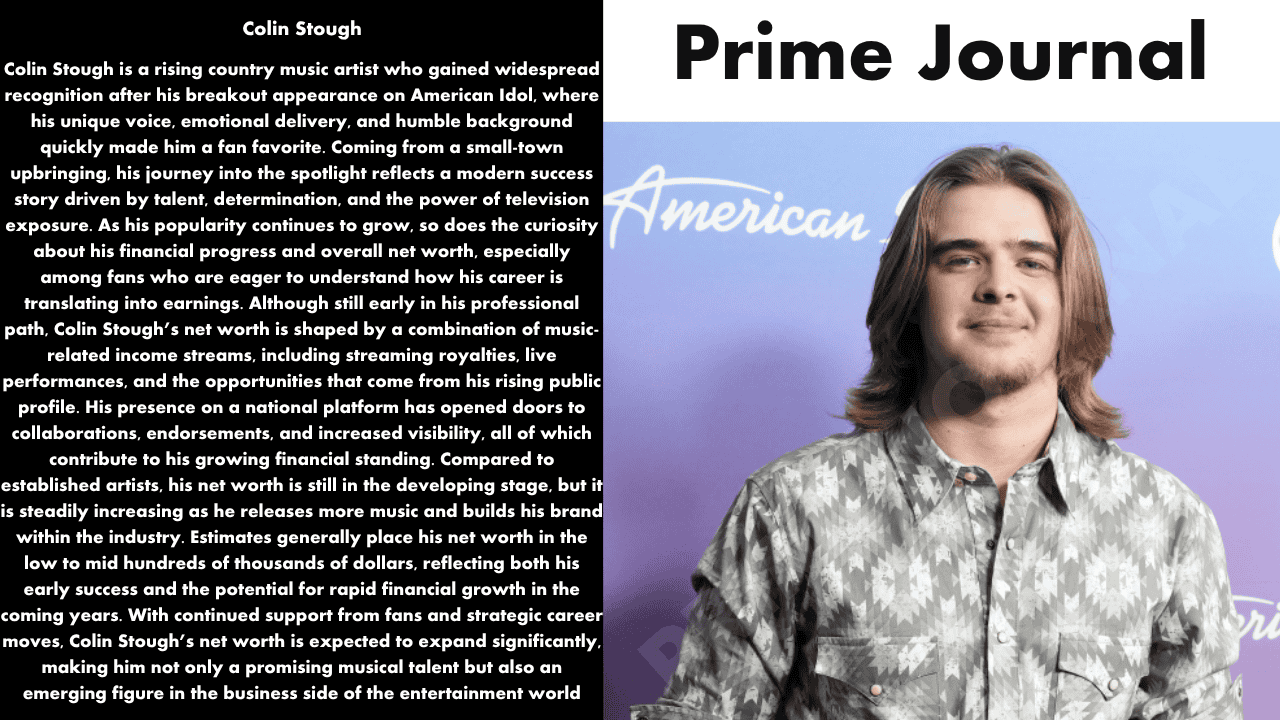 Colin Stough Net Worth