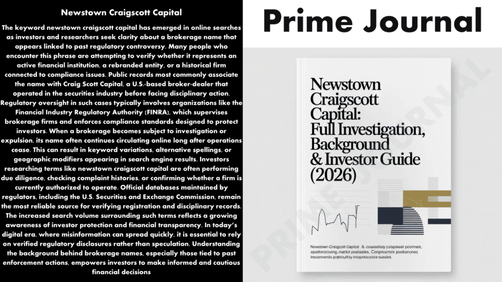 Newstown Craigscott Capital