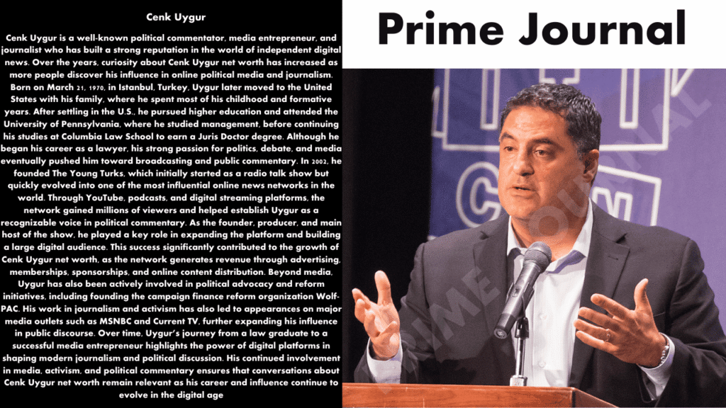 Cenk Uygur Net Worth