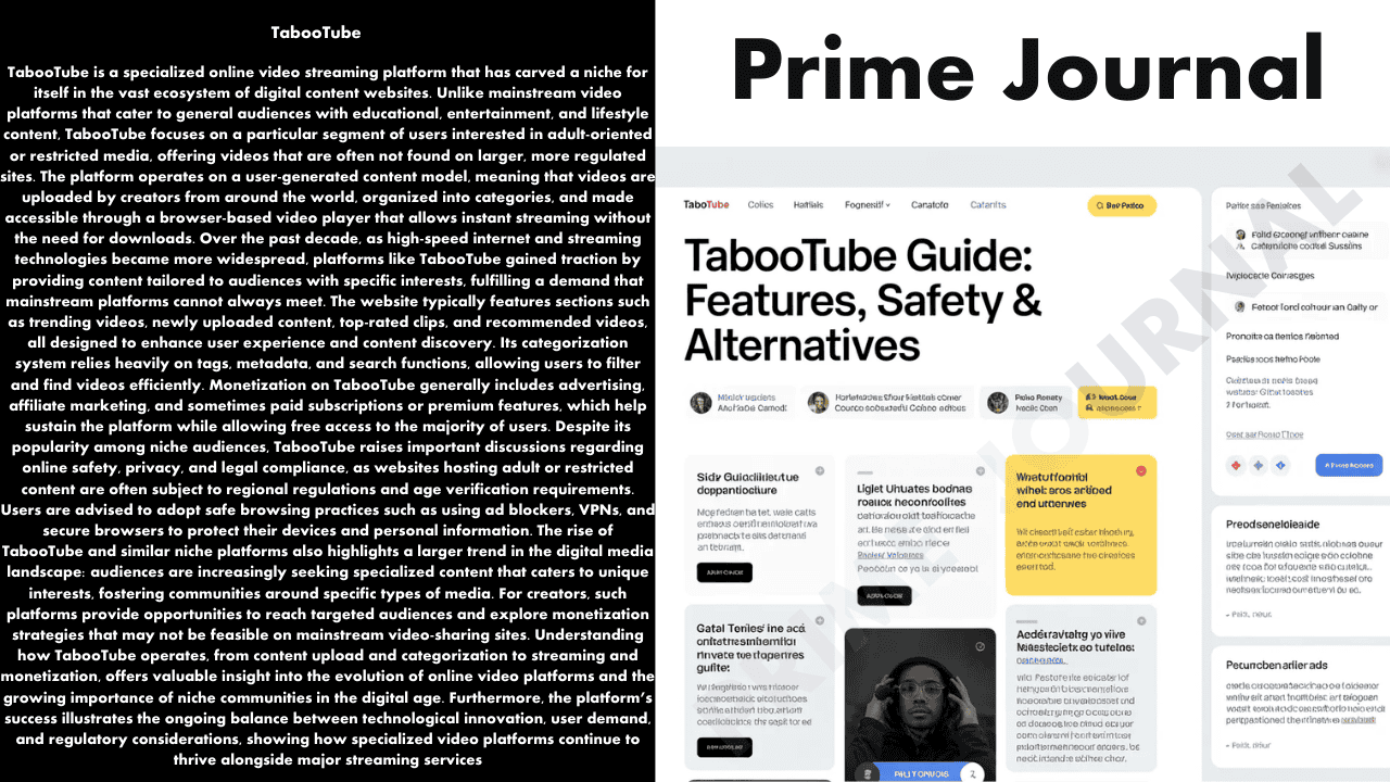 TabooTube: Complete Guide to the Platform, Features, Safety, and Alternatives
