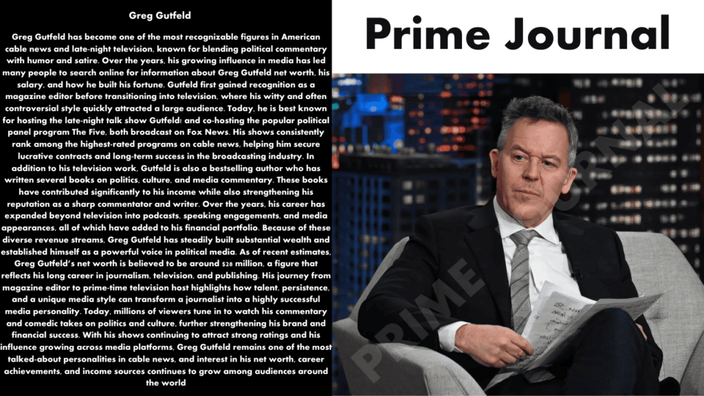 Greg Gutfeld Net Worth