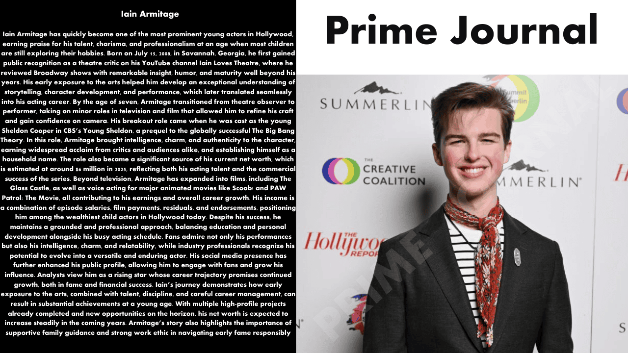 Iain Armitage Net Worth – Early Life, Career & Wealth Breakdown