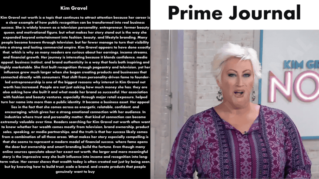 Kim Gravel Net Worth