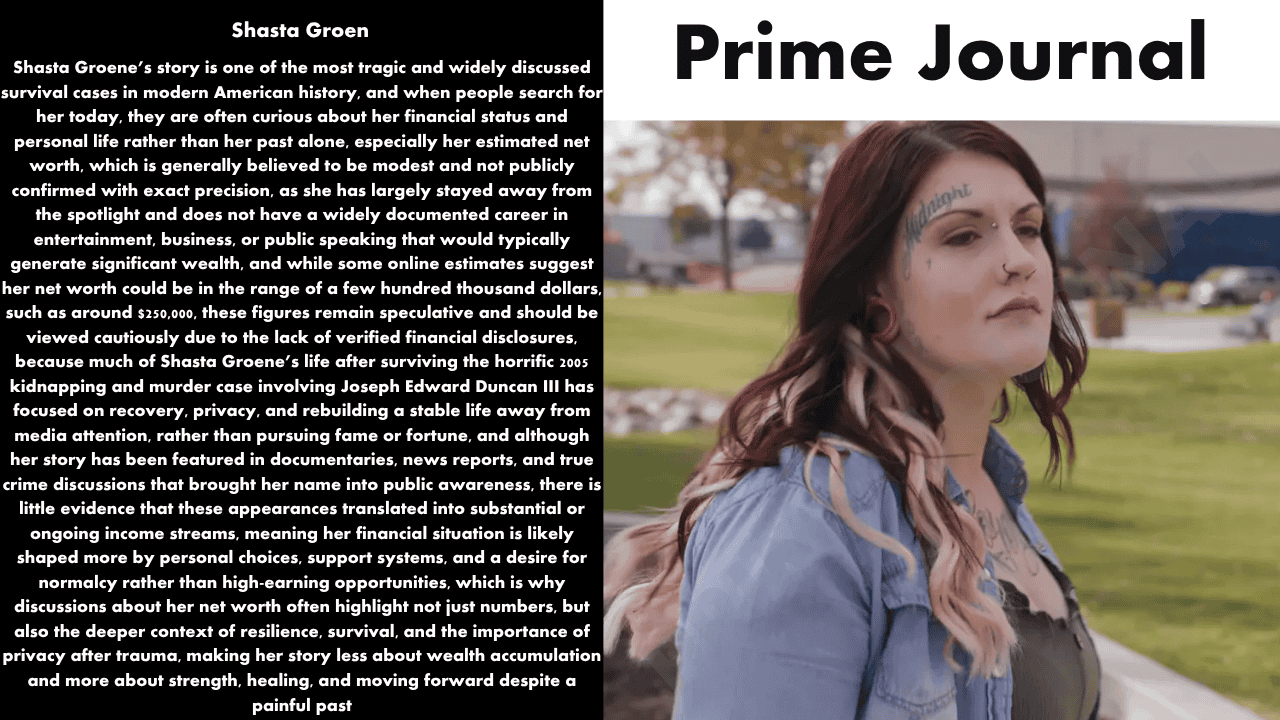 Shasta Groene Net Worth