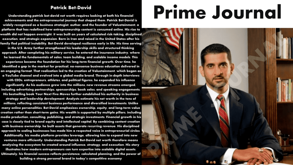 Patrick Bet-David Net Worth