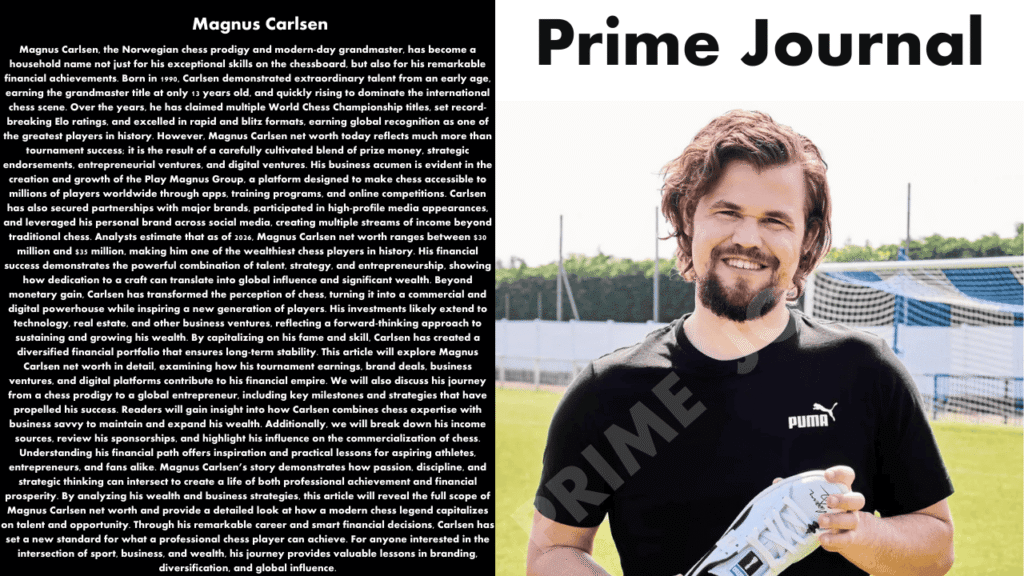 Magnus Carlsen Net Worth