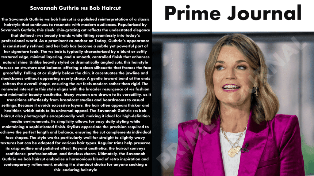 Savannah Guthrie 90s Bob Haircut