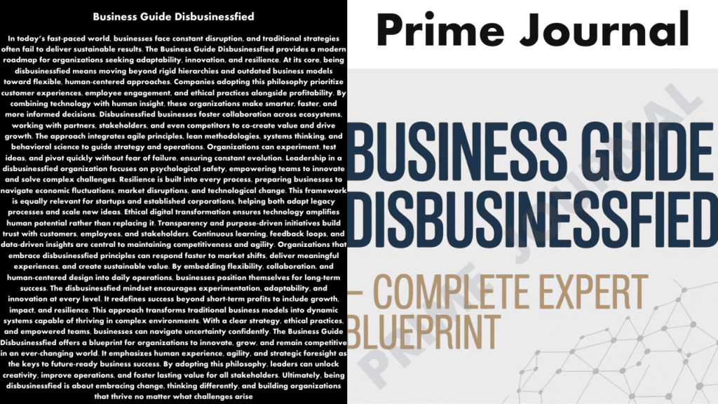 Business Guide Disbusinessfied