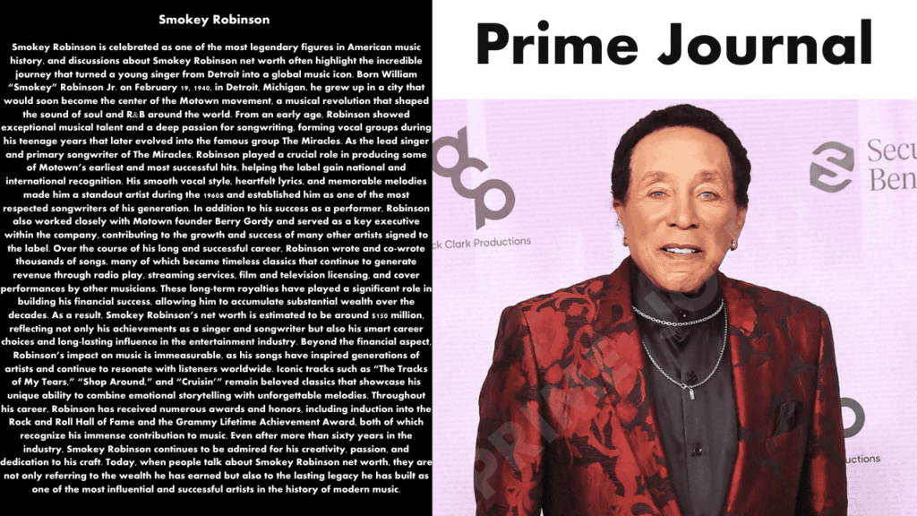 Smokey Robinson Net Worth