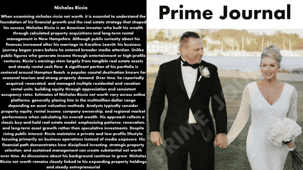 Nicholas Riccio Net Worth