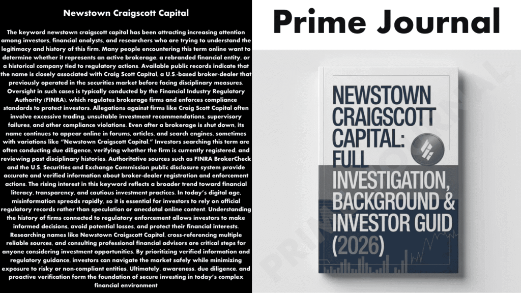Newstown Craigscott Capital