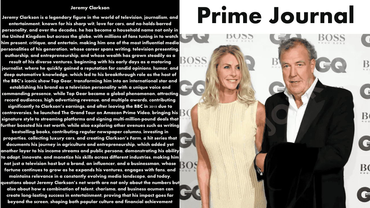 Jeremy Clarkson Net Worth