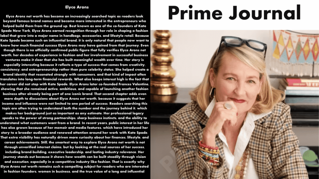 Elyce Arons Net Worth