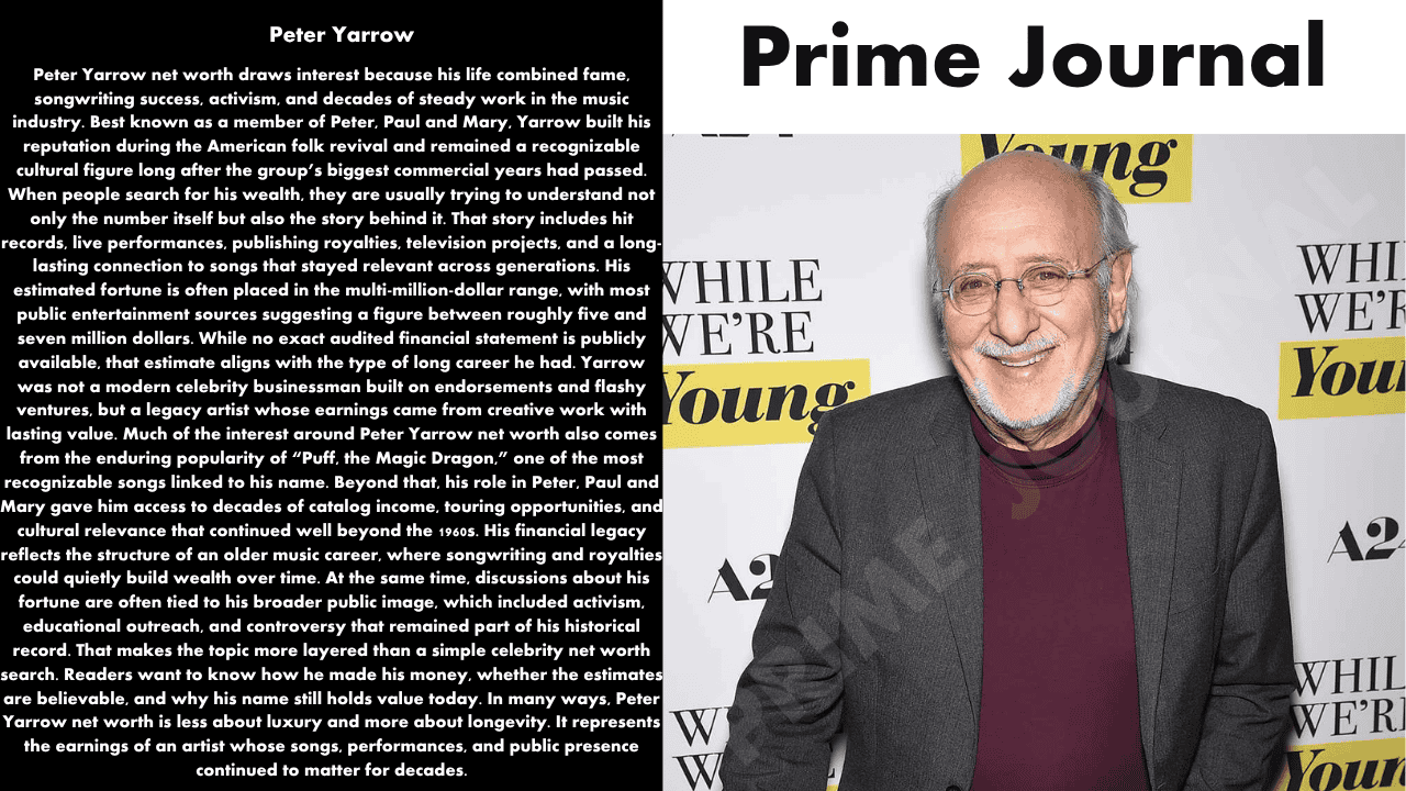 Peter Yarrow Net Worth: Career, Income, Legacy, and What We Know
