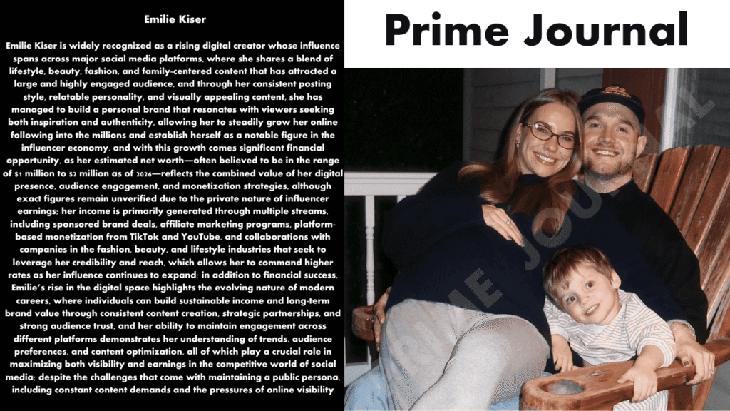 Emilie Kiser Net Worth