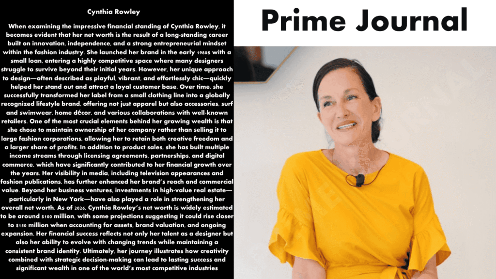 Cynthia Rowley Net Worth