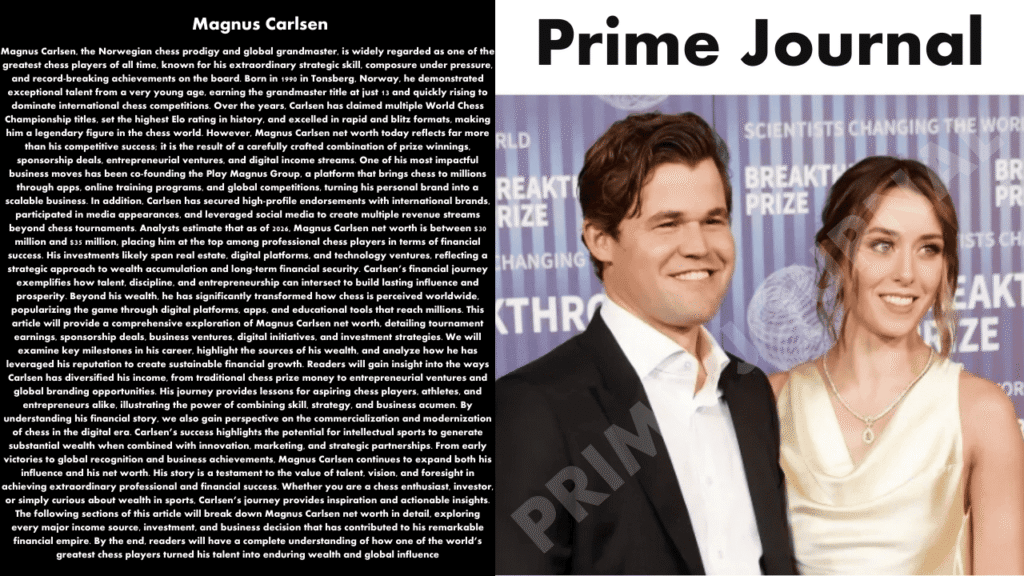 Magnus Carlsen Net Worth