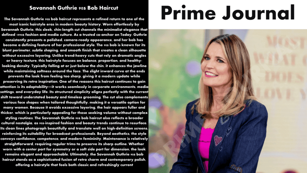 Savannah Guthrie 90s Bob Haircut