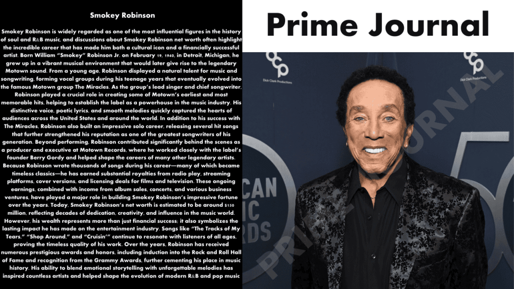 Smokey Robinson Net Worth
