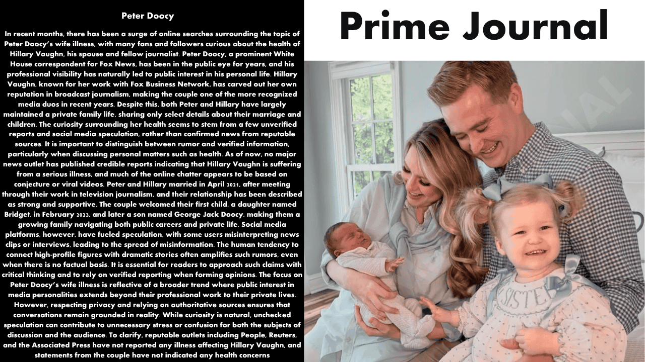 Peter Doocy Wife Illness