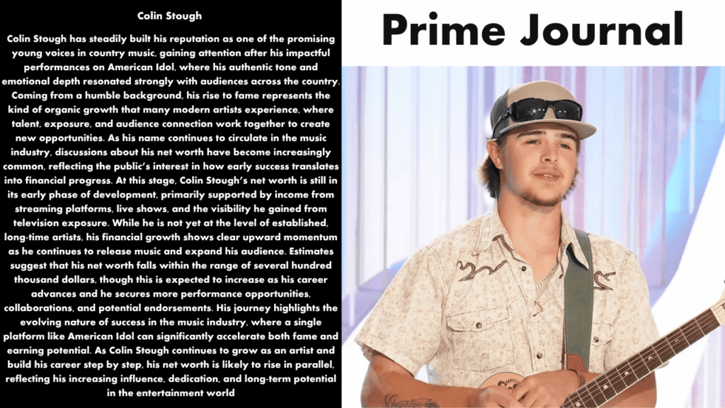 Colin Stough Net Worth