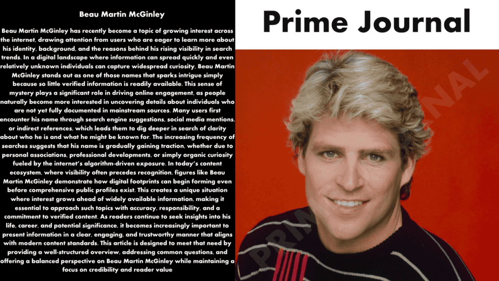 Beau Martin McGinley