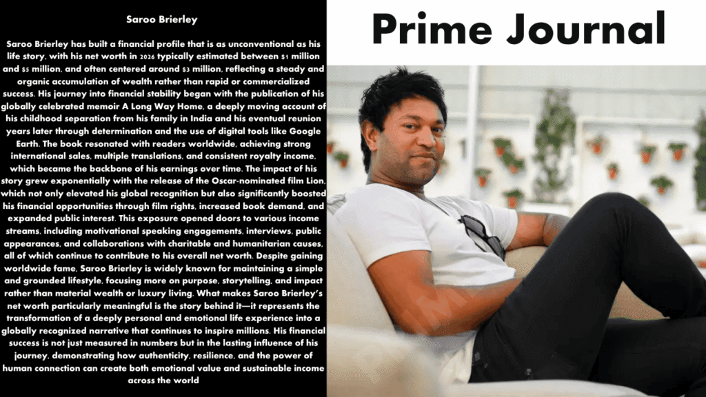 Saroo Brierley Net Worth