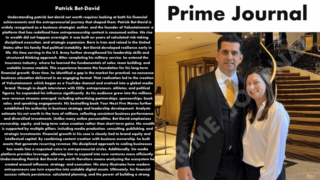 Patrick Bet-David Net Worth