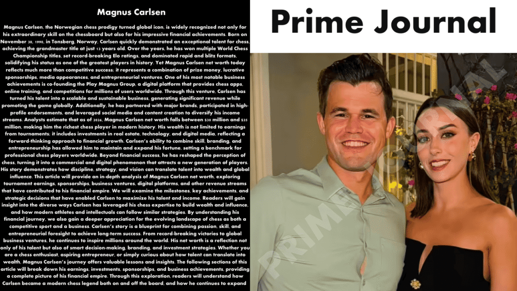 Magnus Carlsen Net Worth