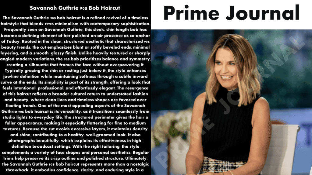 Savannah Guthrie 90s Bob Haircut