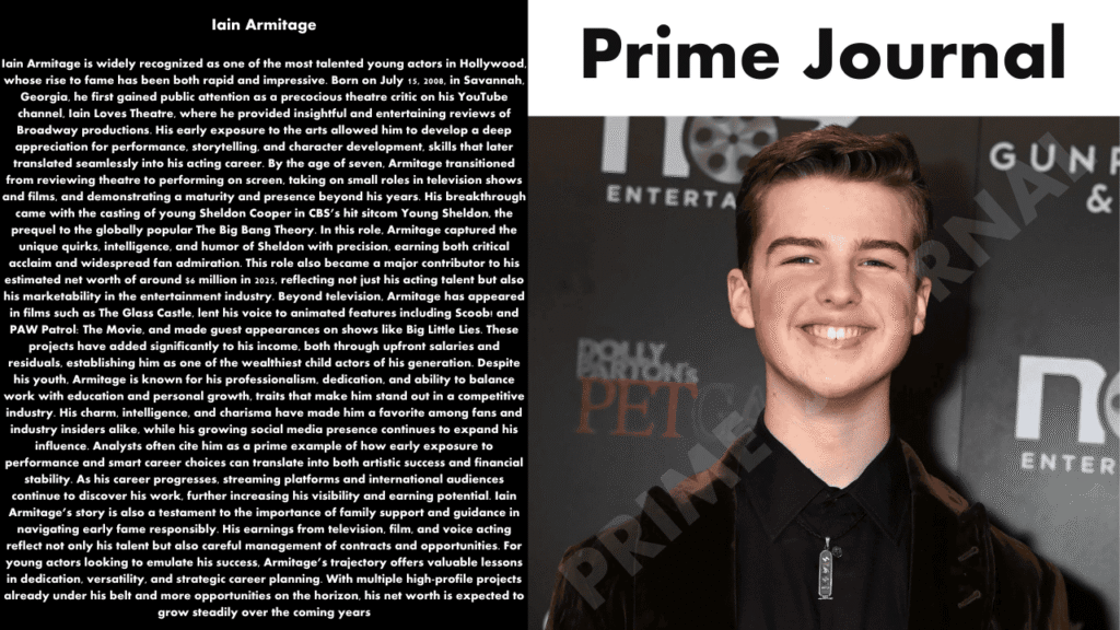 Iain Armitage Net Worth